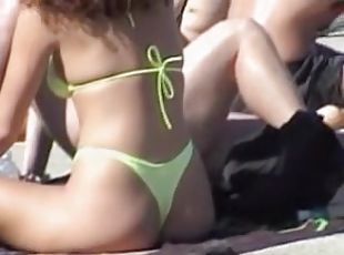 Candid bikini beach scenes shot on the video camera 07zv