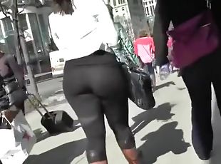 Arab Street Voyeur Big Butt Candid Spying Mature Ass Part