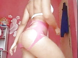 Rafaela de melow big ass red lingerie